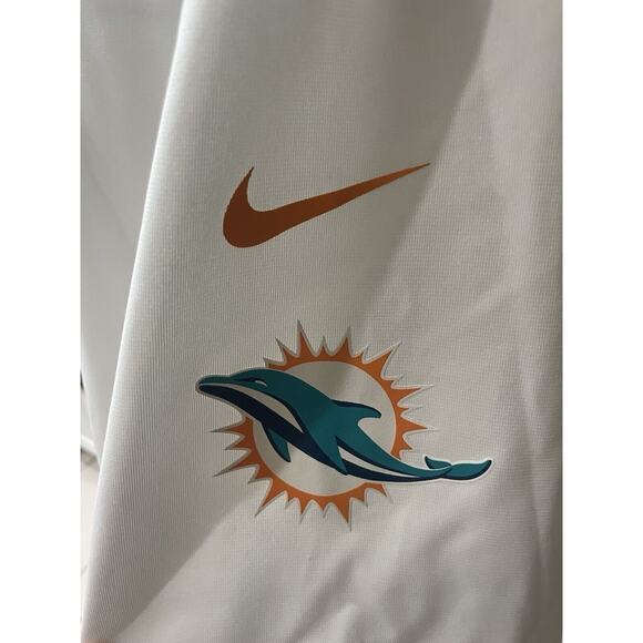 NIKE NFL MIAMI DOLPHINS JERSEY  DEFENSE 93 SZ XL WHITE TEAL ATHLETIC ATHLEISURE - Picture 3 of 15